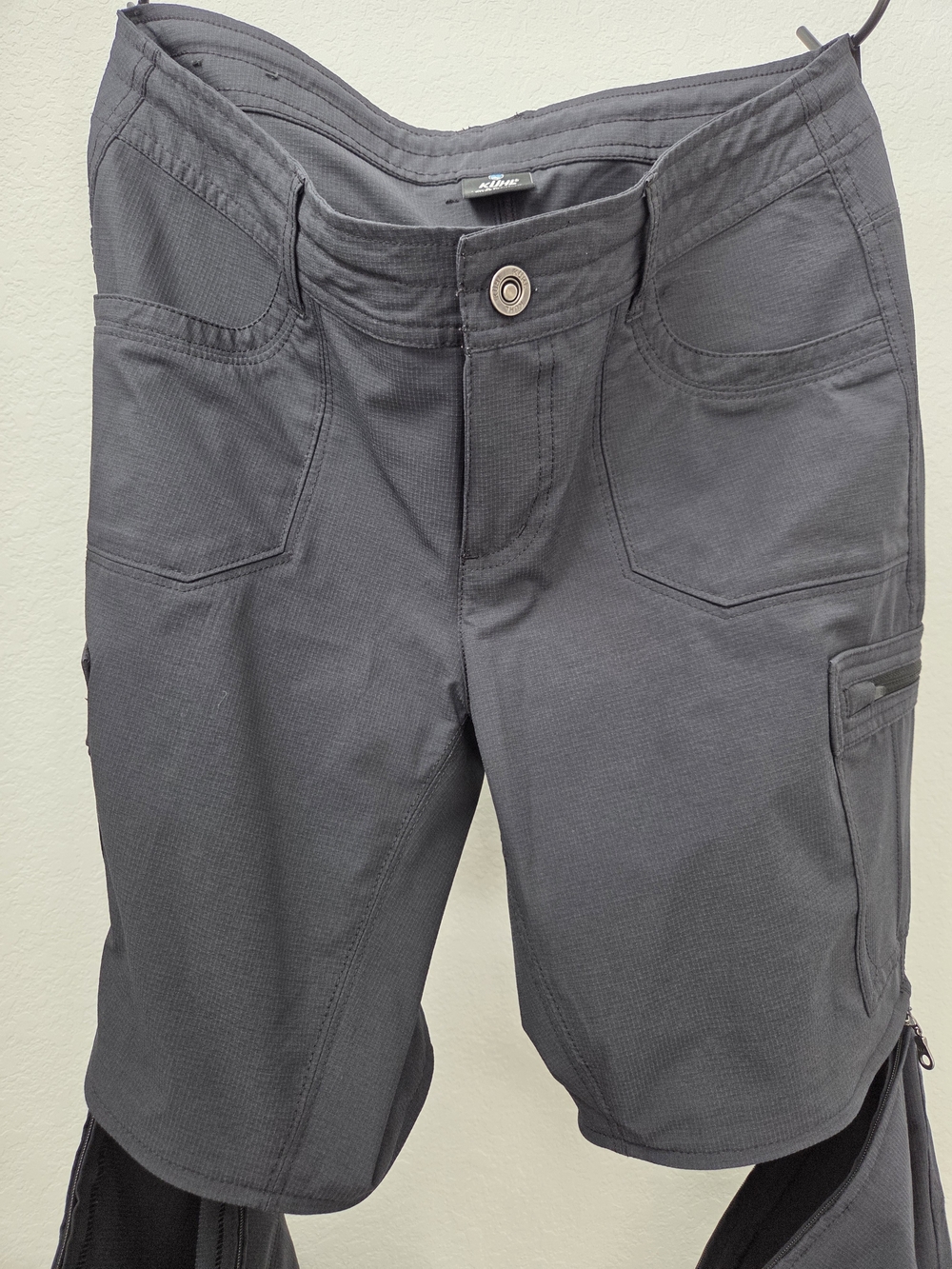Kuhl Womens 8R Gray Cargo Zip-Off Utility Pants Shorts Hiking Outdoor Pockets - Picture 12 of 15